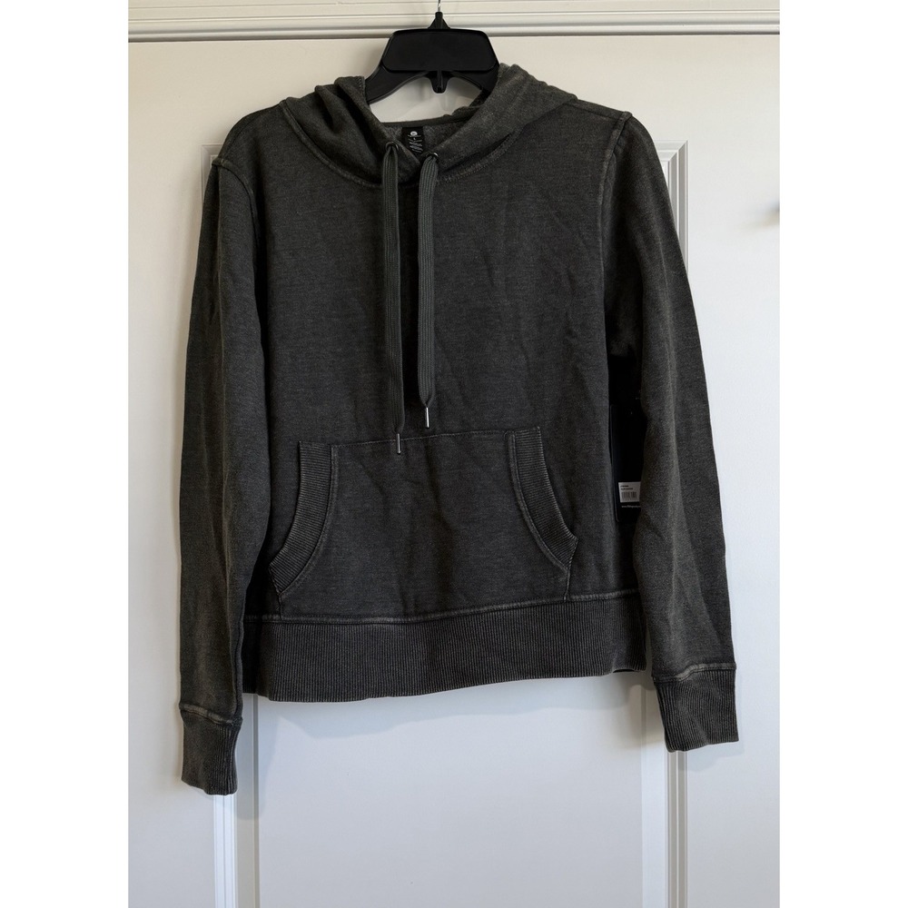 90 Degree by Reflex Women's Olive Shadow Pullover Drawstring Hoodie Size L NWT